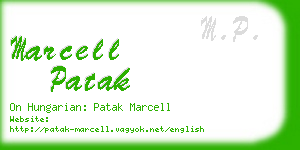 marcell patak business card